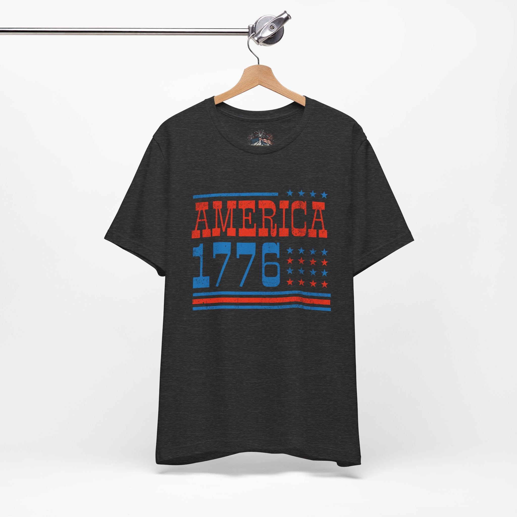AMERICA 1776 Unisex Cotton Tee | Classic Patriotic Americana Shirt