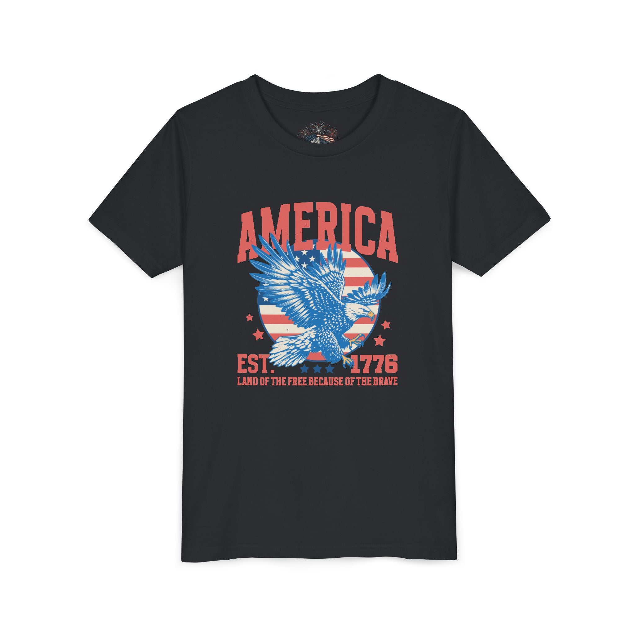 AMERICA EST. 1776 YOUTH GRAPHIC TEE | LAND OF THE FREE EAGLE SHIRT
