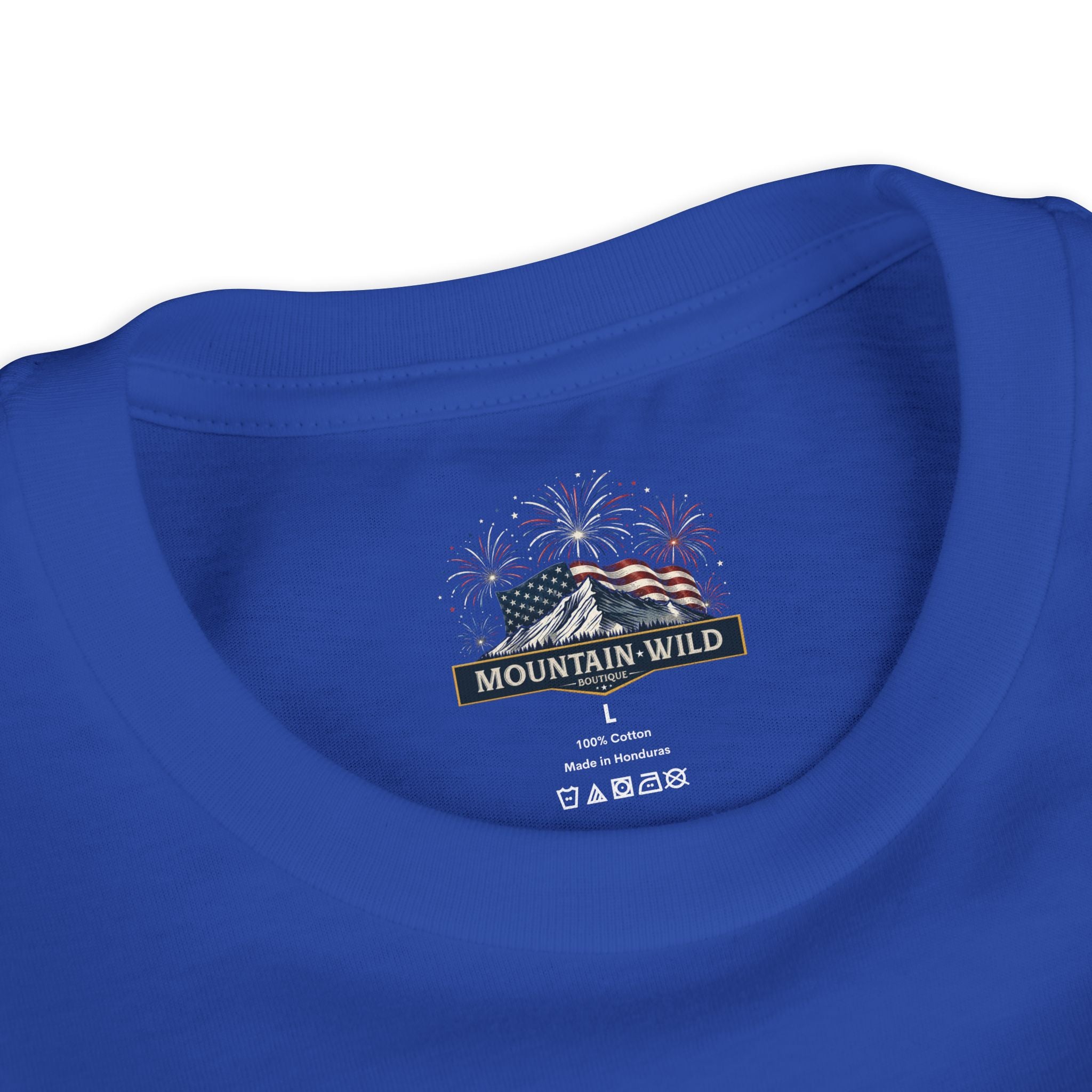 FERAL & FREE Youth Short Sleeve Tee | Patriotic Raccoon USA Shirt
