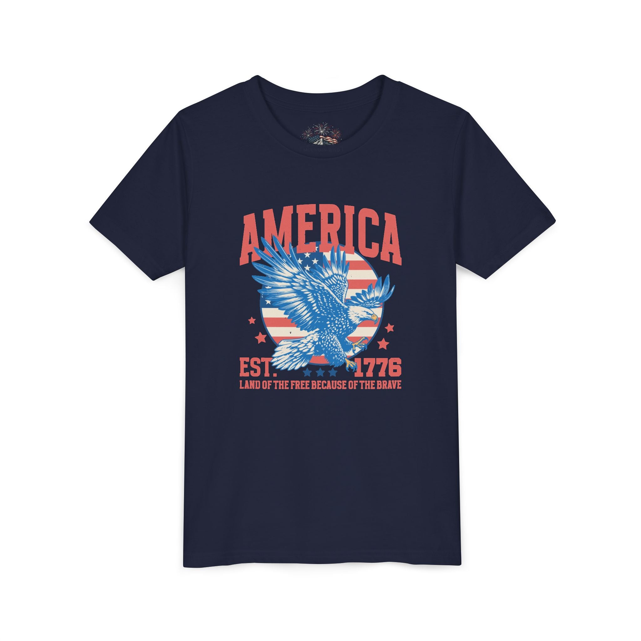 AMERICA EST. 1776 YOUTH GRAPHIC TEE | LAND OF THE FREE EAGLE SHIRT