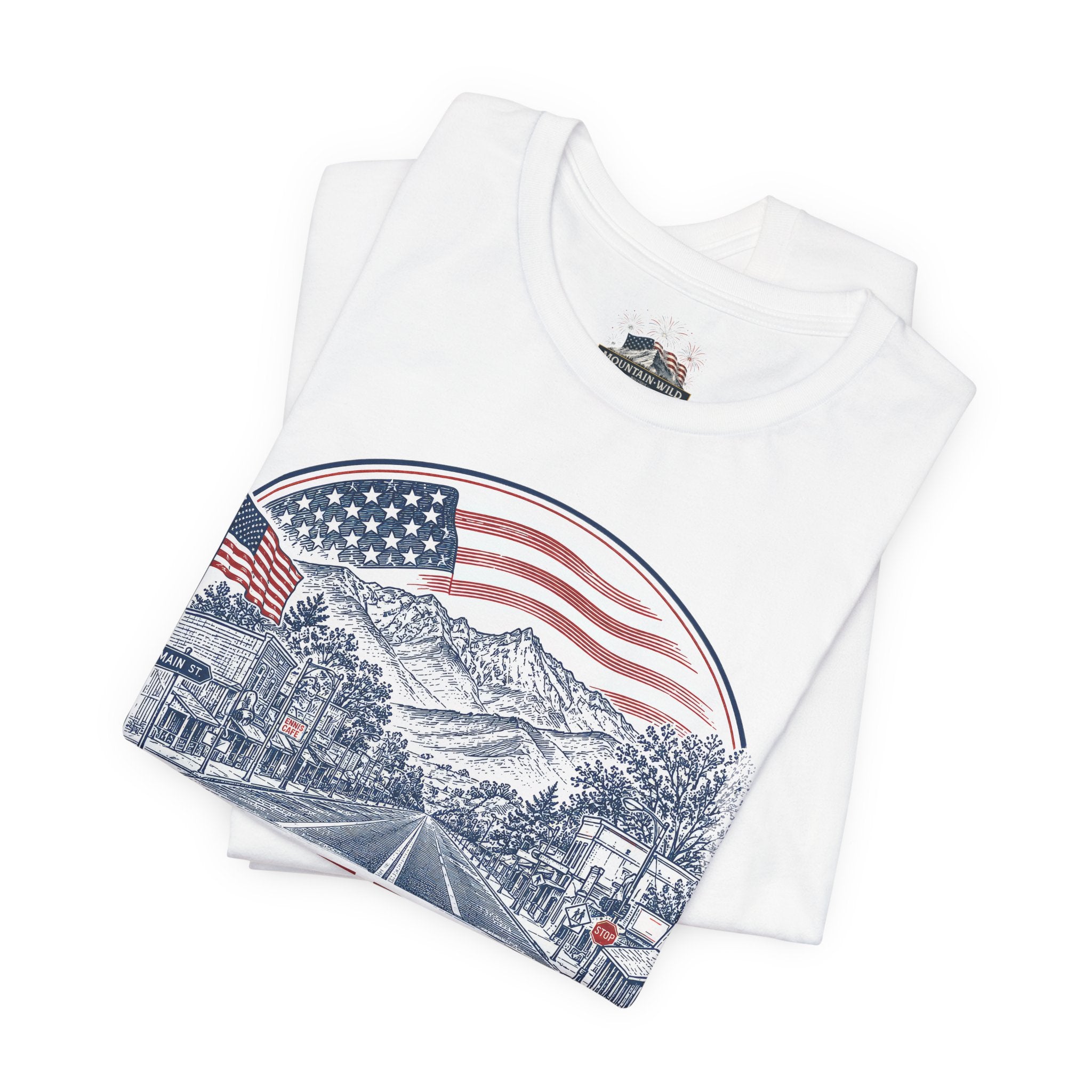 America Land of the Free Ennis Montana UNISEX T-Shirt