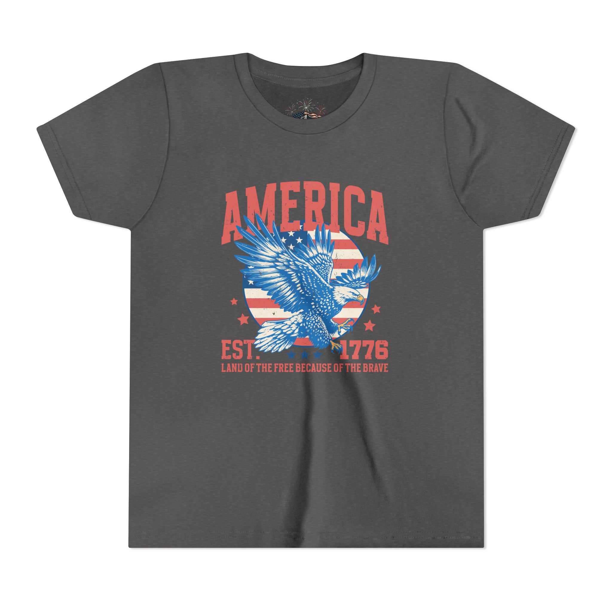 AMERICA EST. 1776 YOUTH GRAPHIC TEE | LAND OF THE FREE EAGLE SHIRT