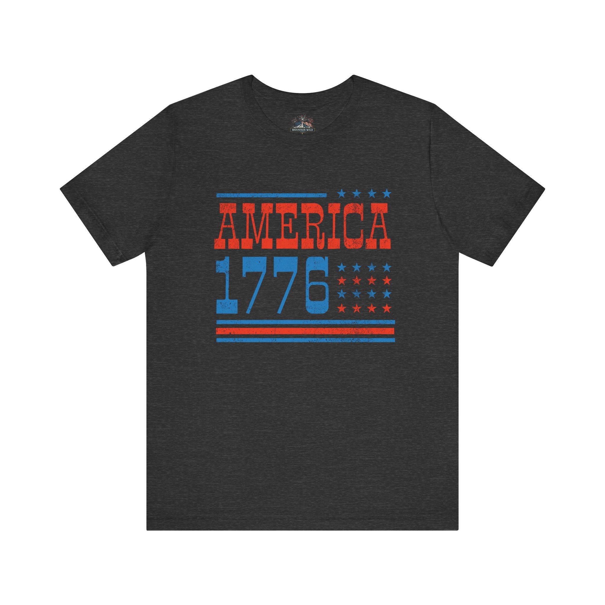 AMERICA 1776 Unisex Cotton Tee | Classic Patriotic Americana Shirt