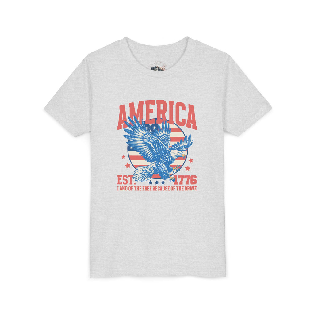 AMERICA EST. 1776 YOUTH GRAPHIC TEE | LAND OF THE FREE EAGLE SHIRT