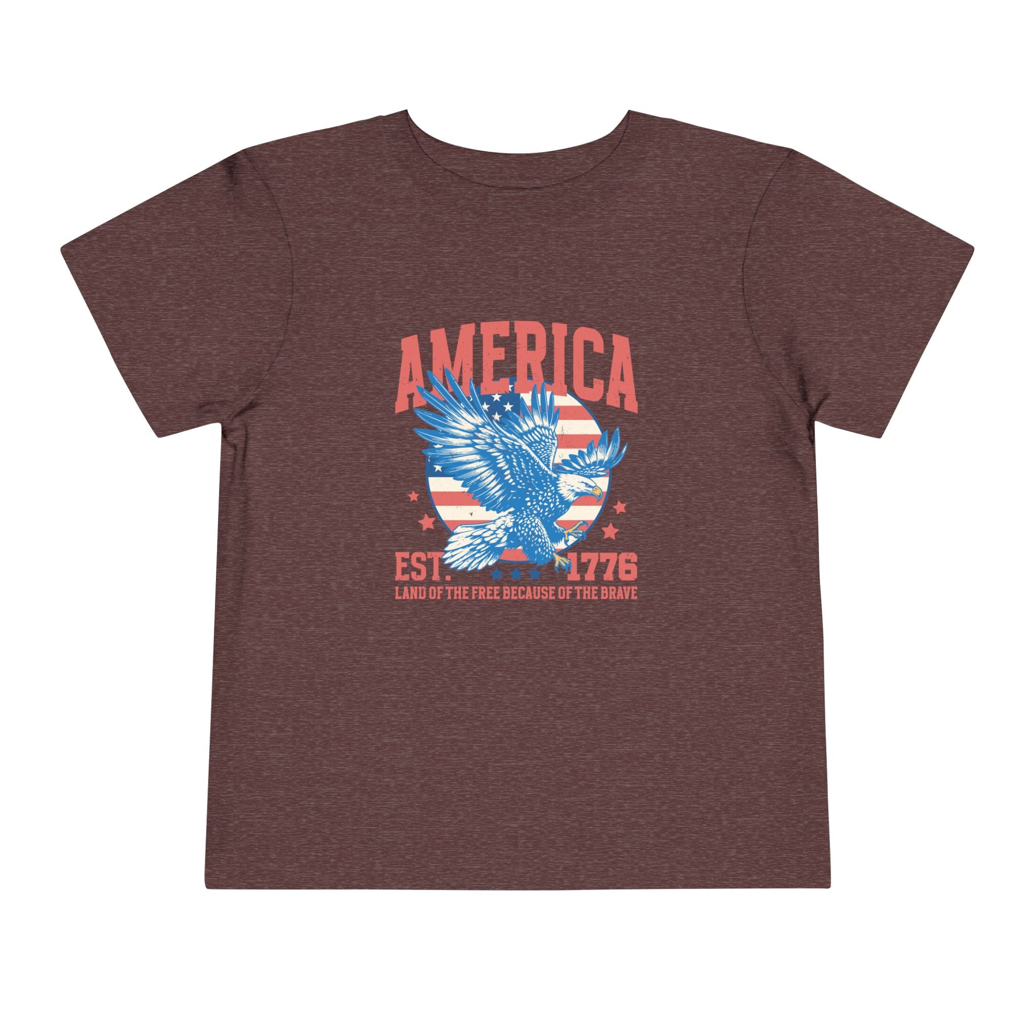 AMERICA Est. 1776 Toddler Tee | Land of the Free Eagle Shirt