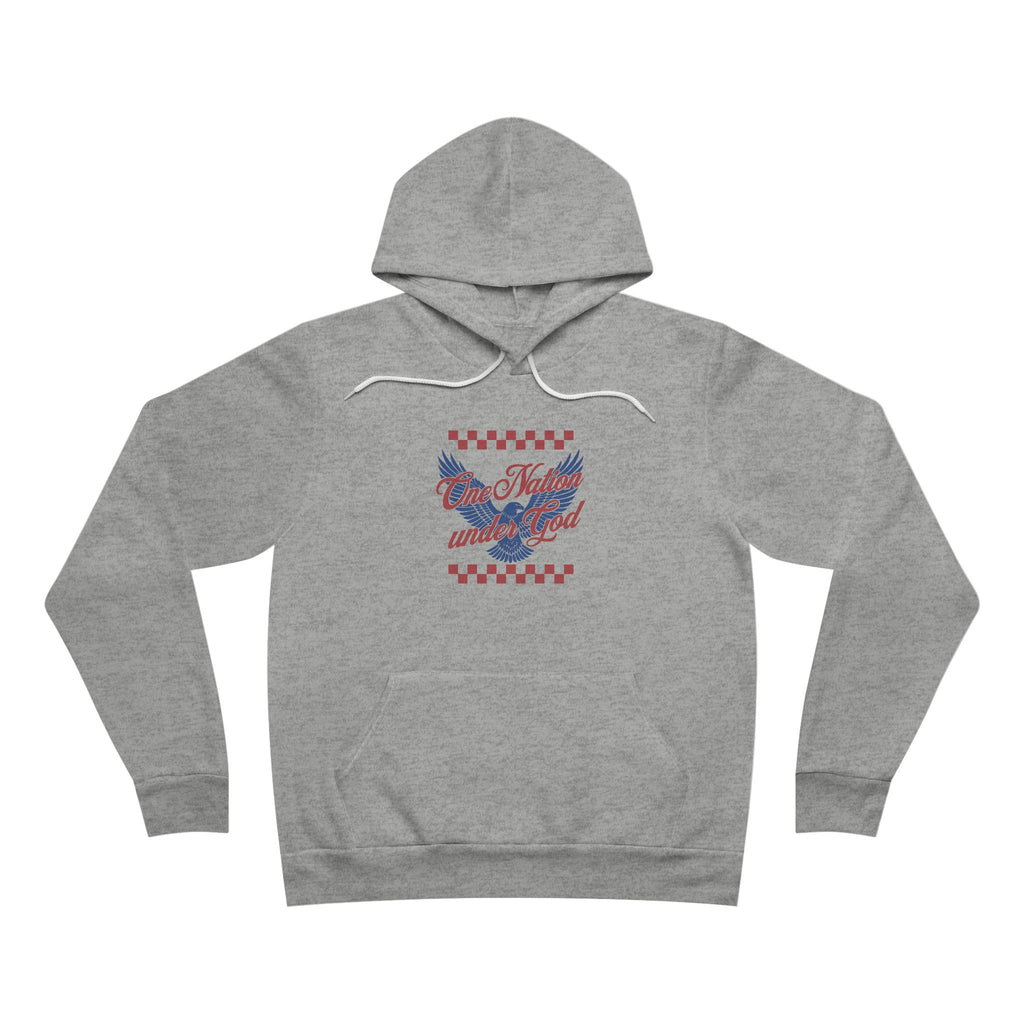 One Nation Under God Unisex Hoodie | Patriotic Eagle Graphic Sweatshirt