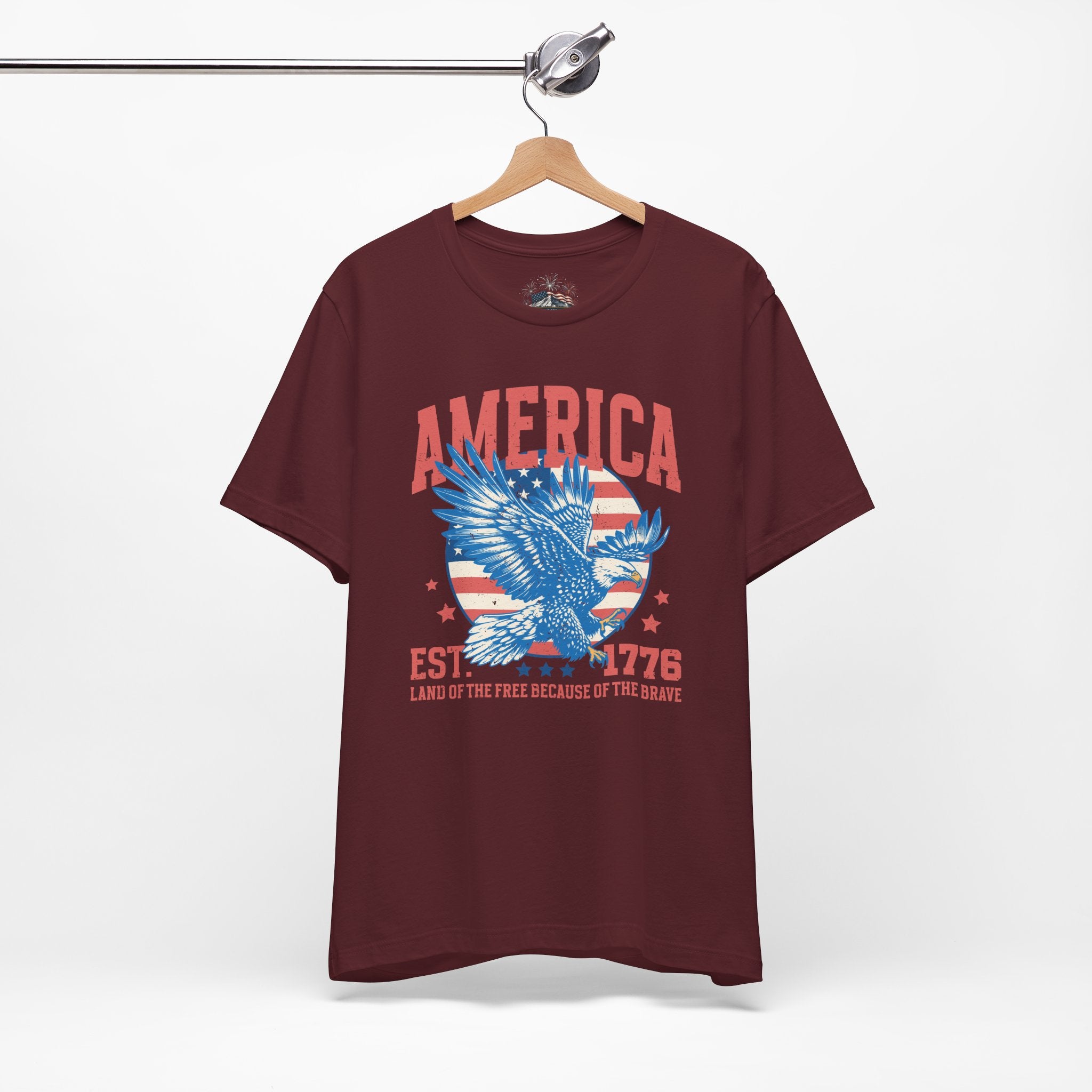 AMERICA Est. 1776 Unisex Graphic Tee | Land of the Free Eagle Shirt