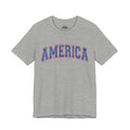 AMERICA Unisex Jersey Short Sleeve Tee - BLUE