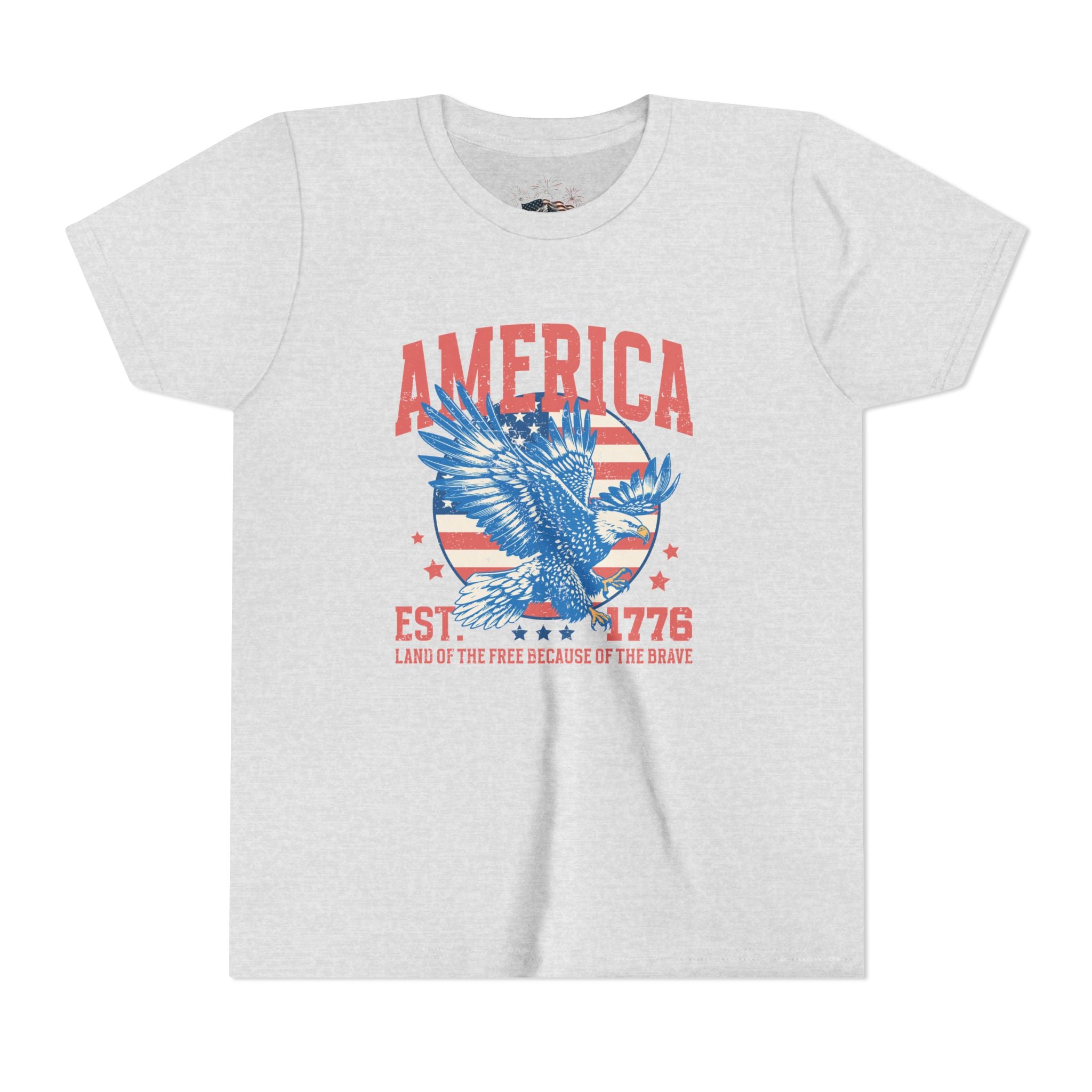 AMERICA EST. 1776 YOUTH GRAPHIC TEE | LAND OF THE FREE EAGLE SHIRT