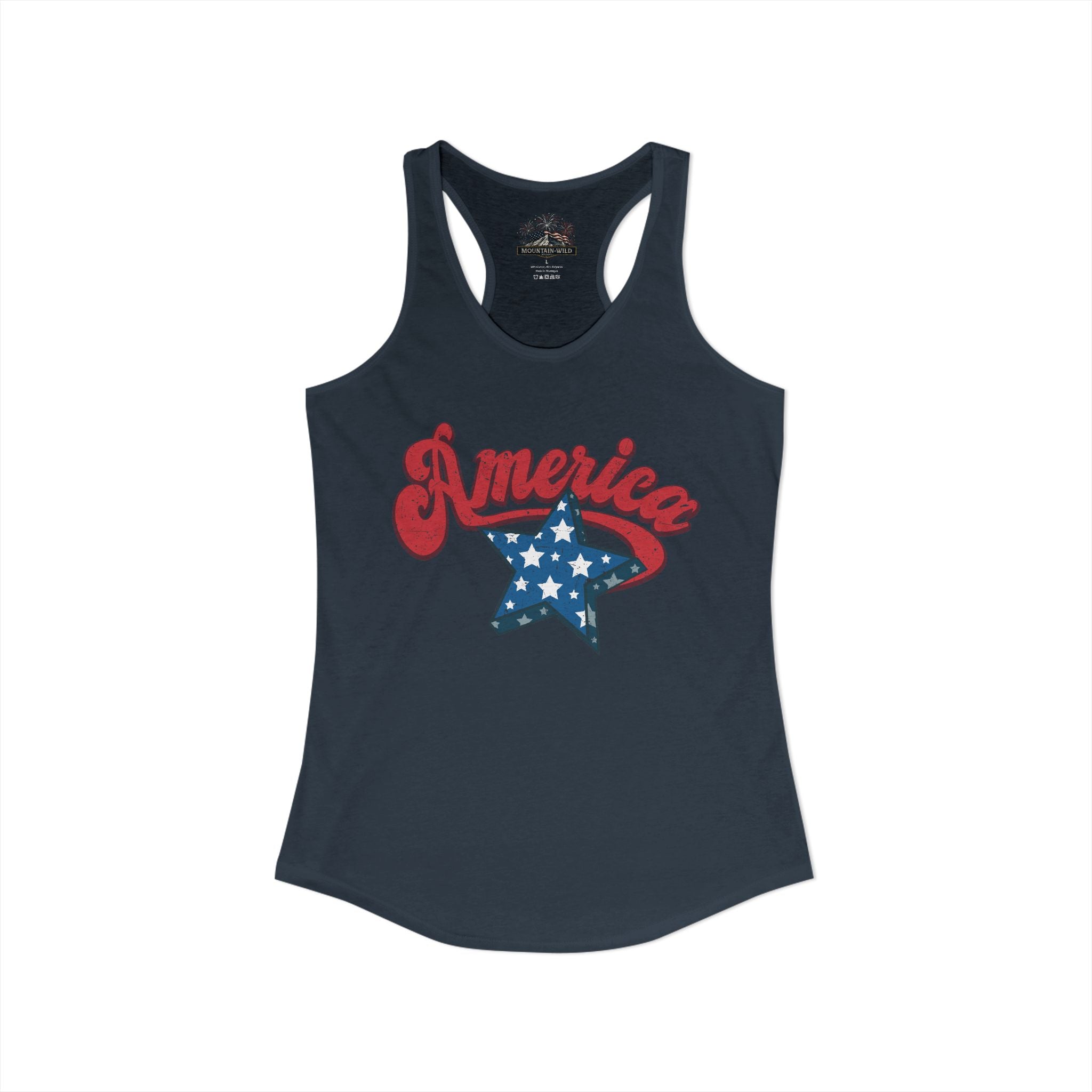 Retro America Women's Racerback Tank | Vintage Americana Tank Top