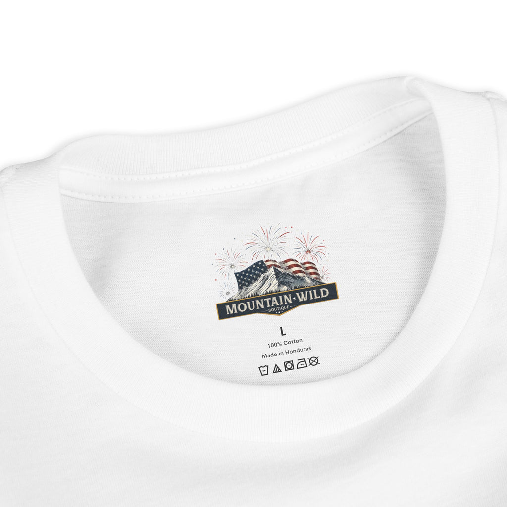 AMERICA Youth Short Sleeve Tee | Classic Americana T-Shirt - RED