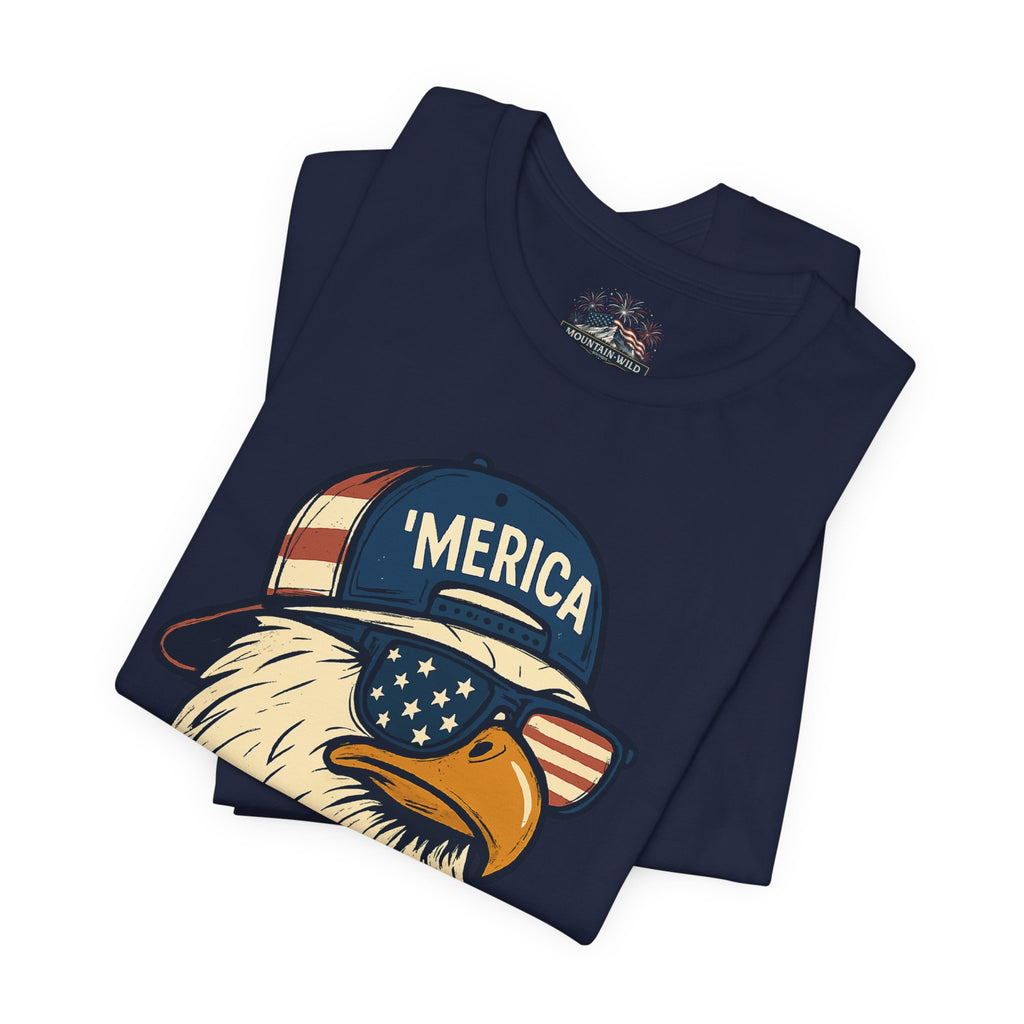 UNISEX - 'Merica Bruh Eagle- Jersey Short Sleeve Tee