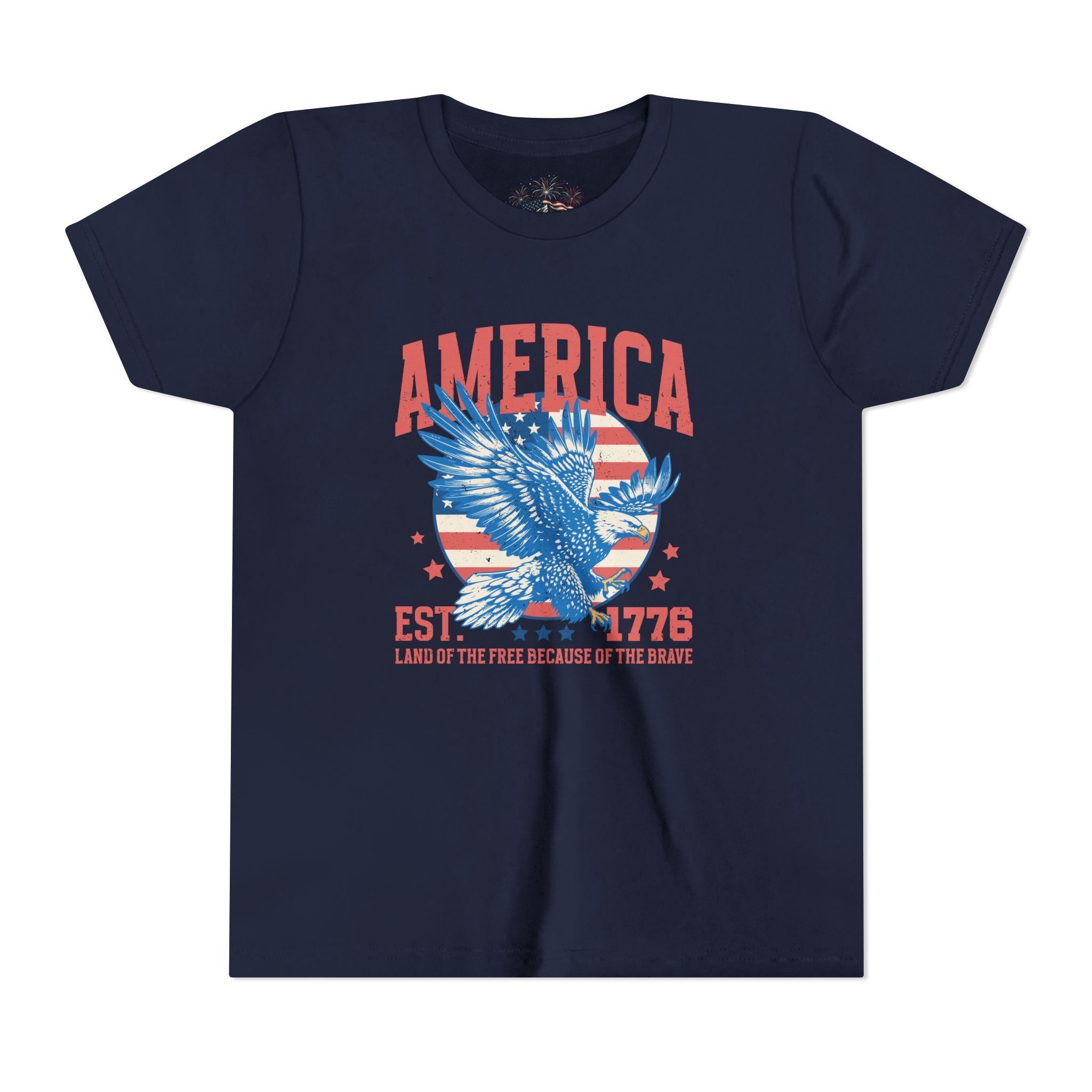 AMERICA EST. 1776 YOUTH GRAPHIC TEE | LAND OF THE FREE EAGLE SHIRT