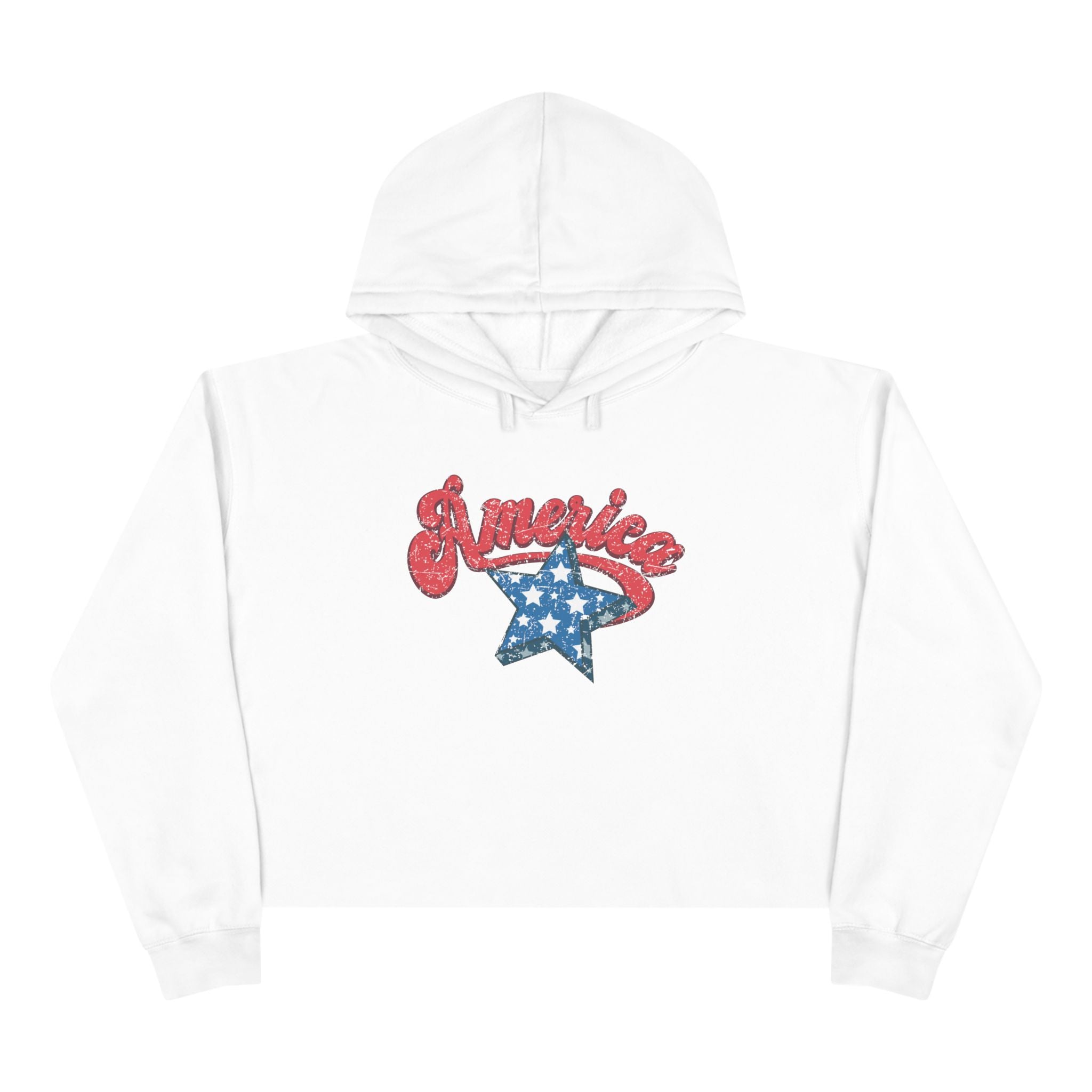 Retro America Women's  Crop Hoodie | Vintage Americana