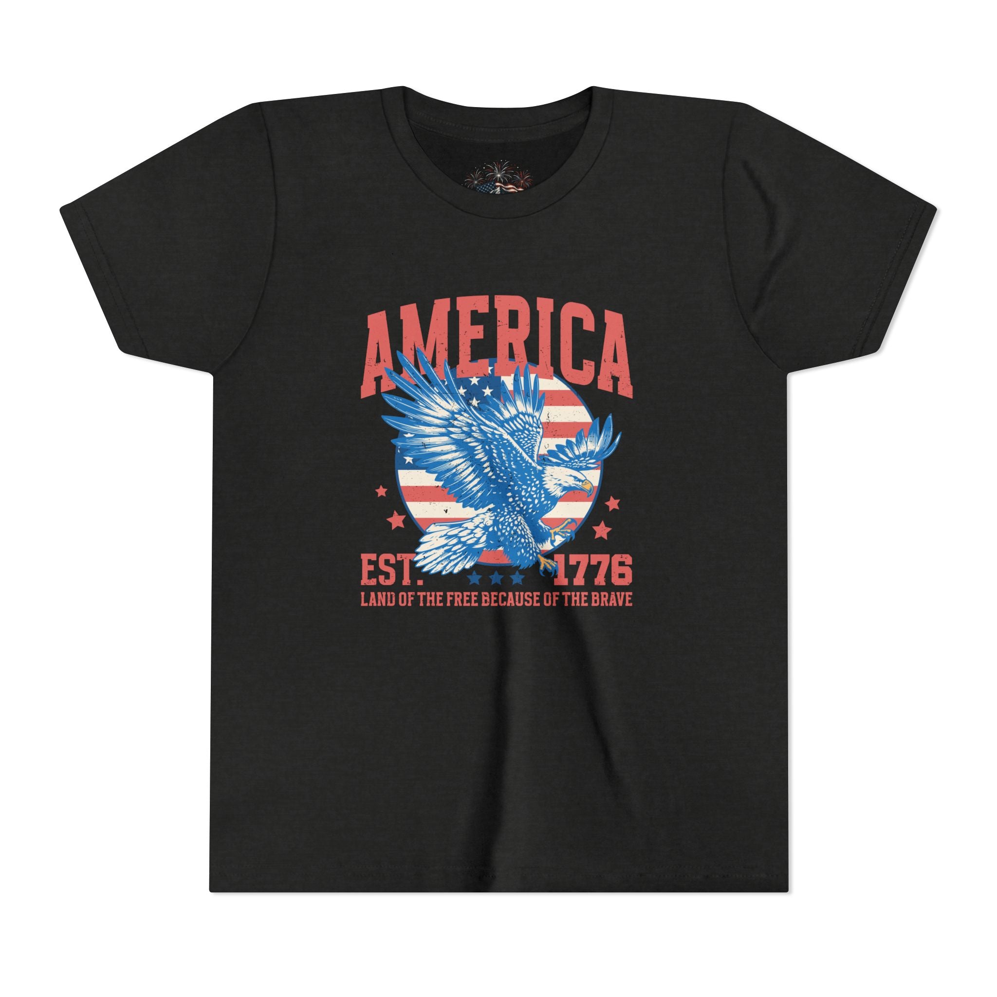 AMERICA EST. 1776 YOUTH GRAPHIC TEE | LAND OF THE FREE EAGLE SHIRT