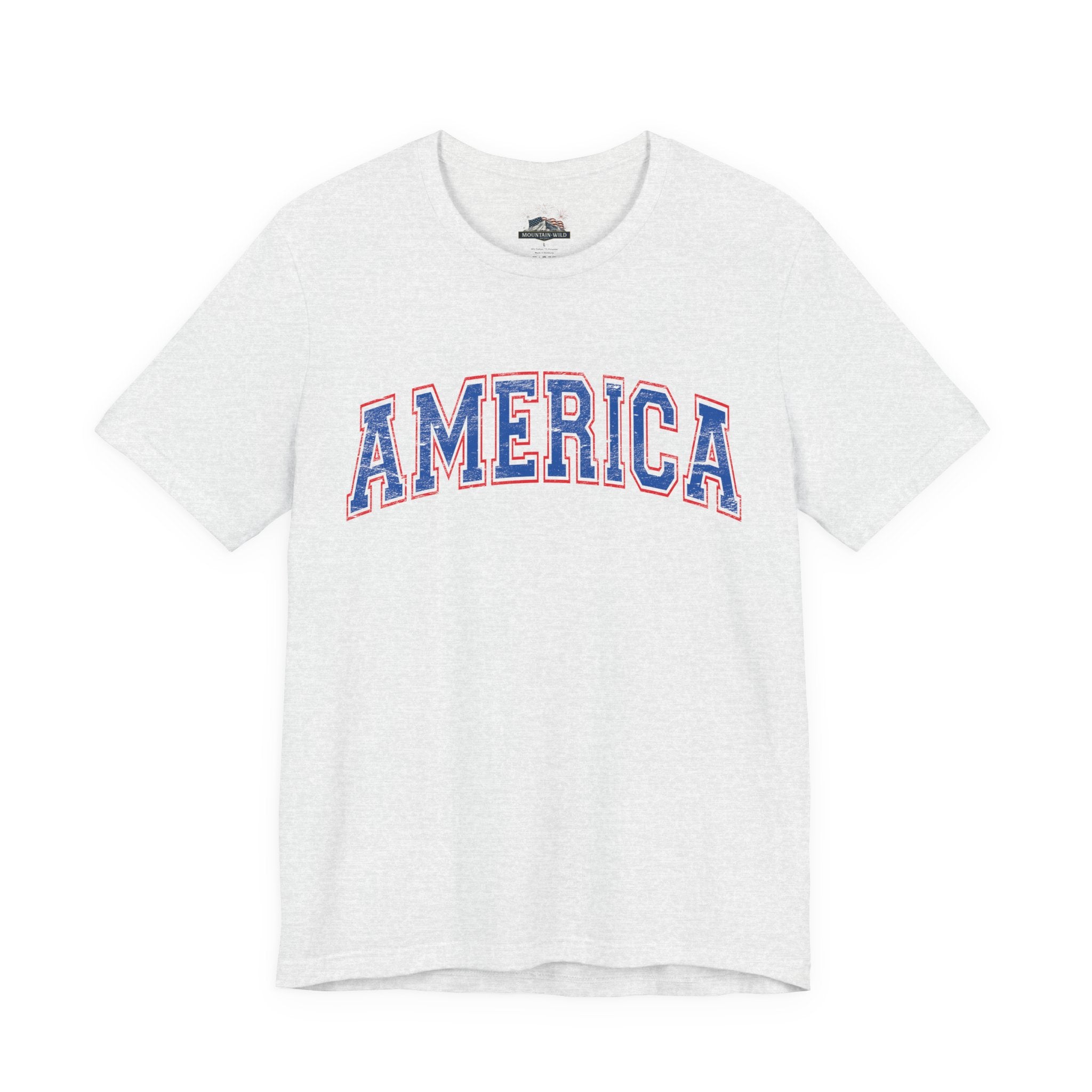AMERICA Unisex Jersey Short Sleeve Tee - BLUE