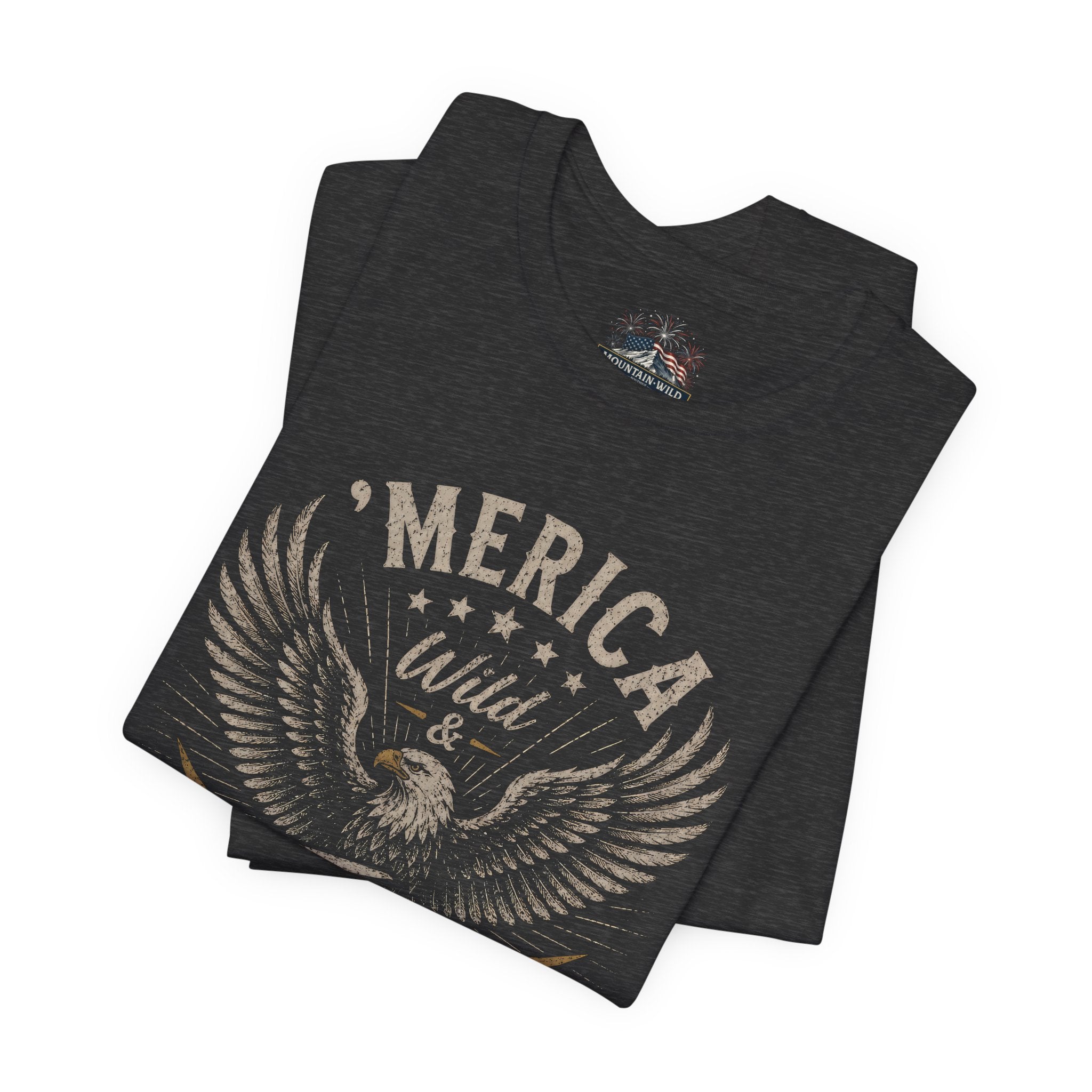 'Merica - Wild & Free Eagle - Unisex T-shirt
