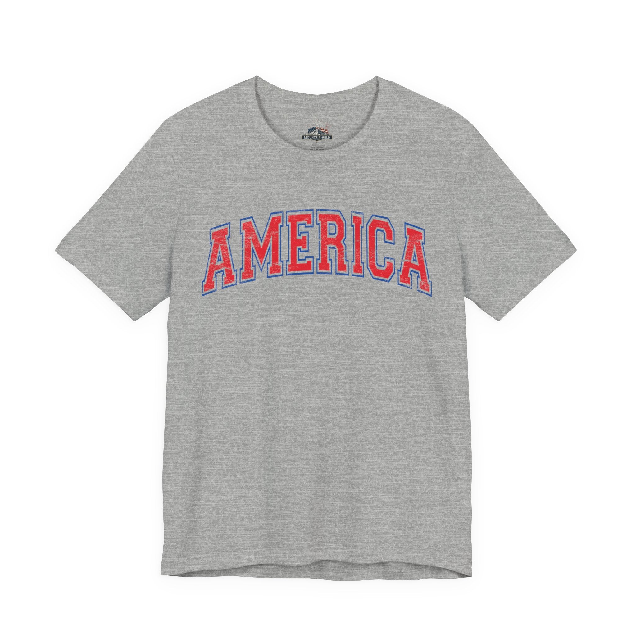 AMERICA Unisex Jersey Short Sleeve Tee - RED