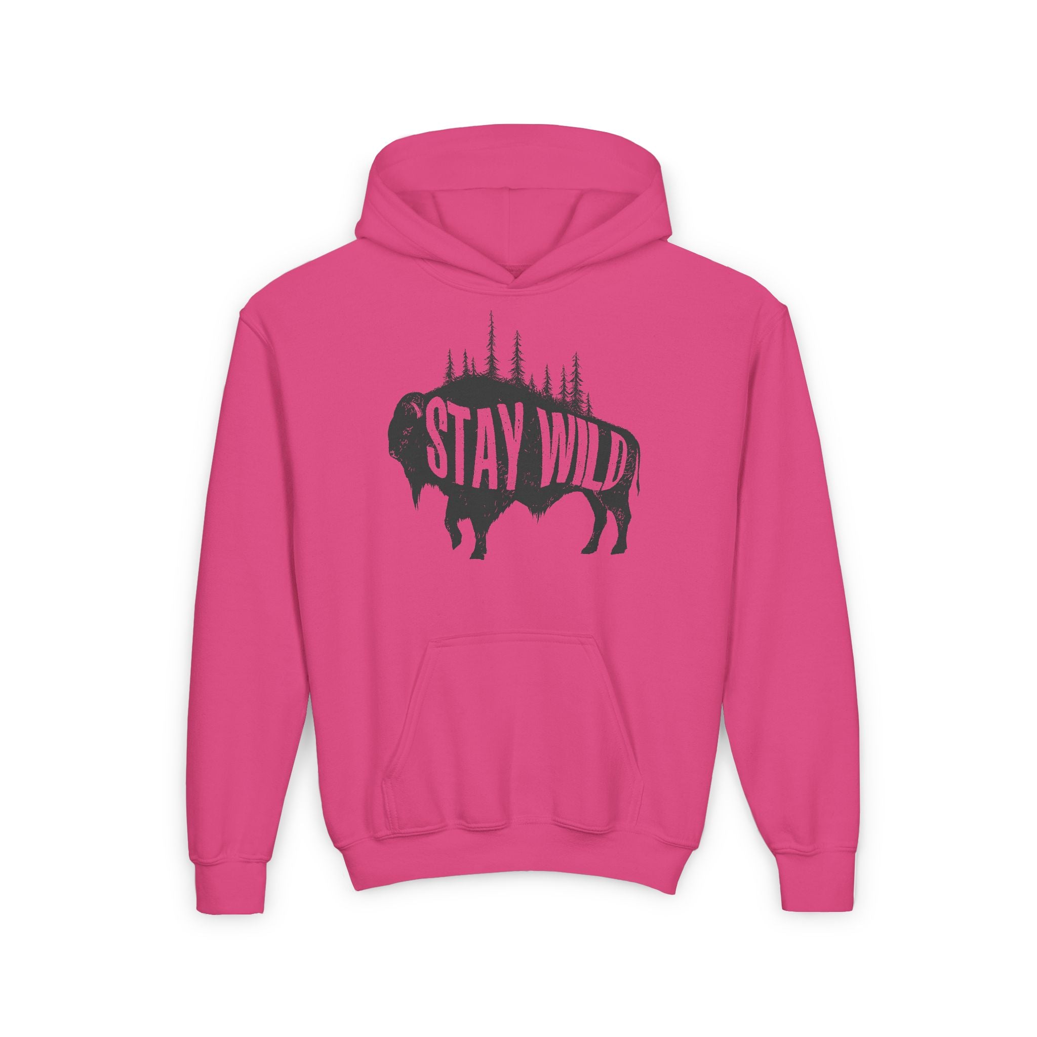Stay Wild Buffalo Youth Hoodie