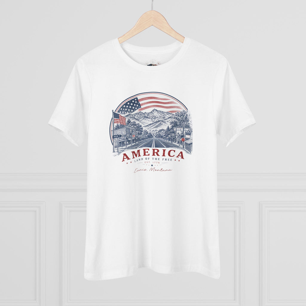 America Land of the Free Ennis Montana WOMEN'S T-Shirt