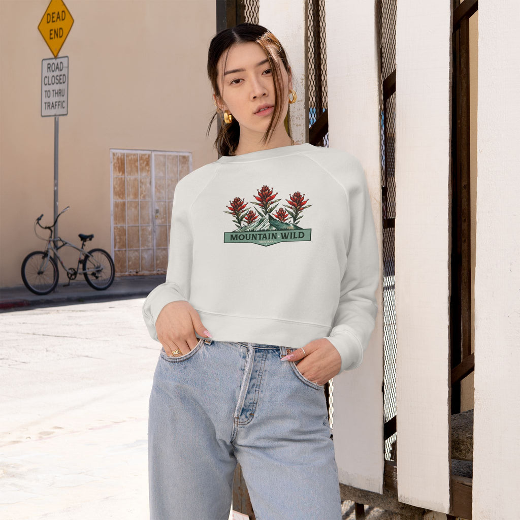 Mountain Wild Montana - Women's Cropped Fleece Pullover