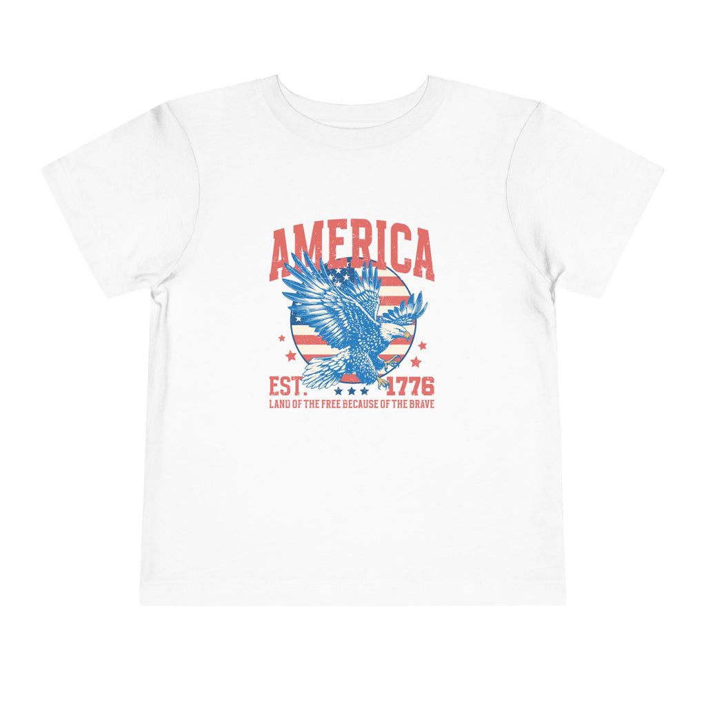 AMERICA Est. 1776 Toddler Tee | Land of the Free Eagle Shirt