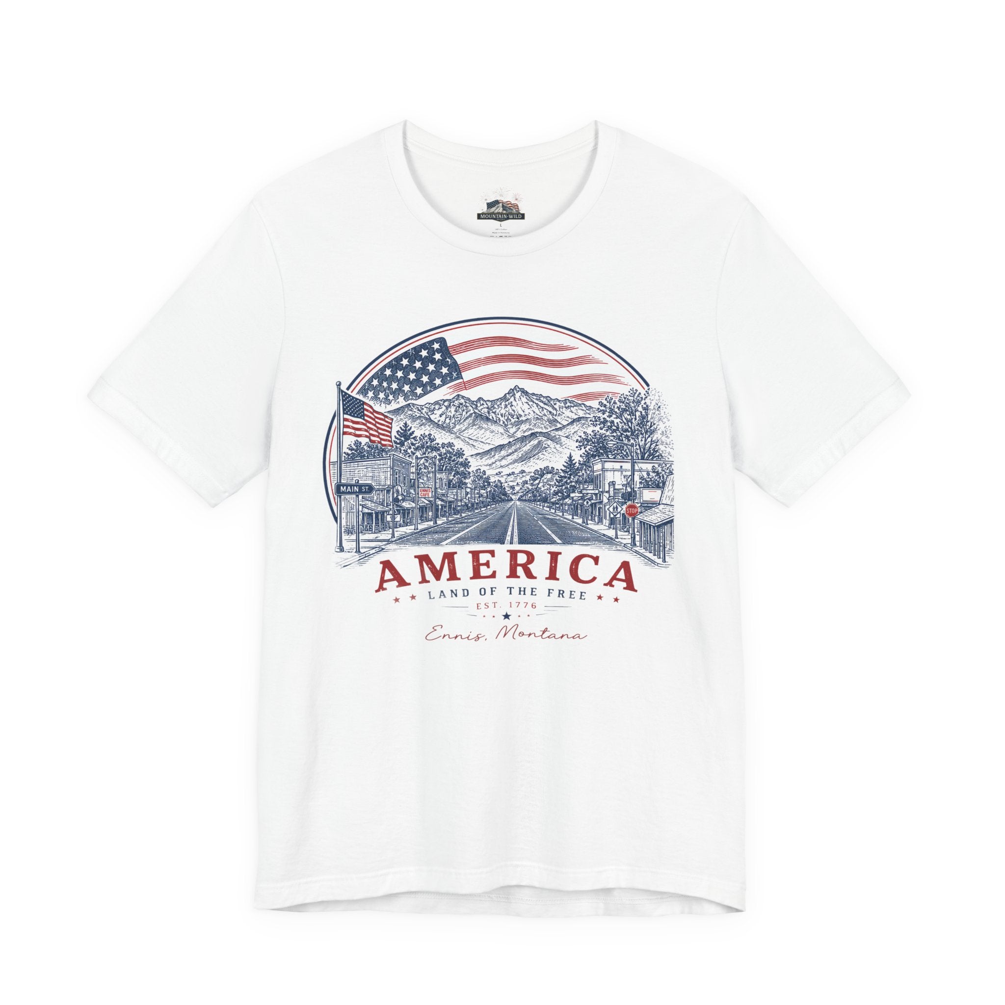 America Land of the Free Ennis Montana UNISEX T-Shirt