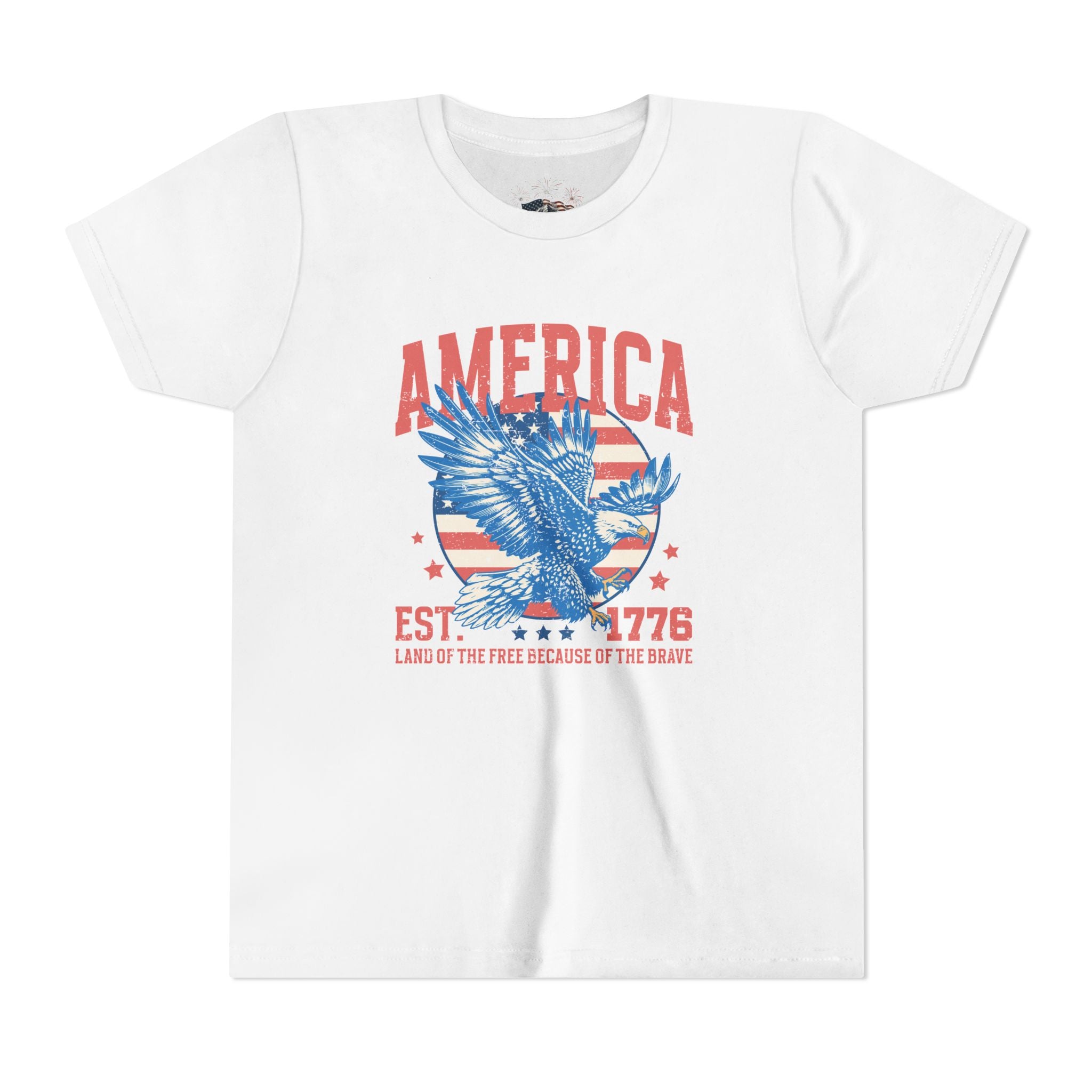 AMERICA EST. 1776 YOUTH GRAPHIC TEE | LAND OF THE FREE EAGLE SHIRT
