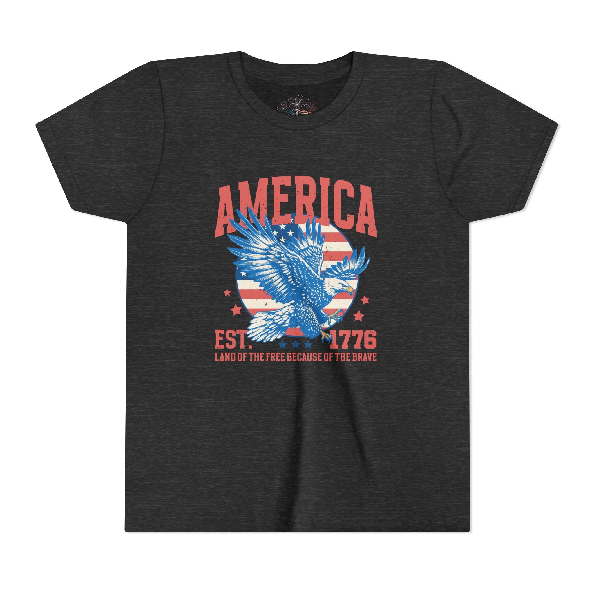 AMERICA EST. 1776 YOUTH GRAPHIC TEE | LAND OF THE FREE EAGLE SHIRT
