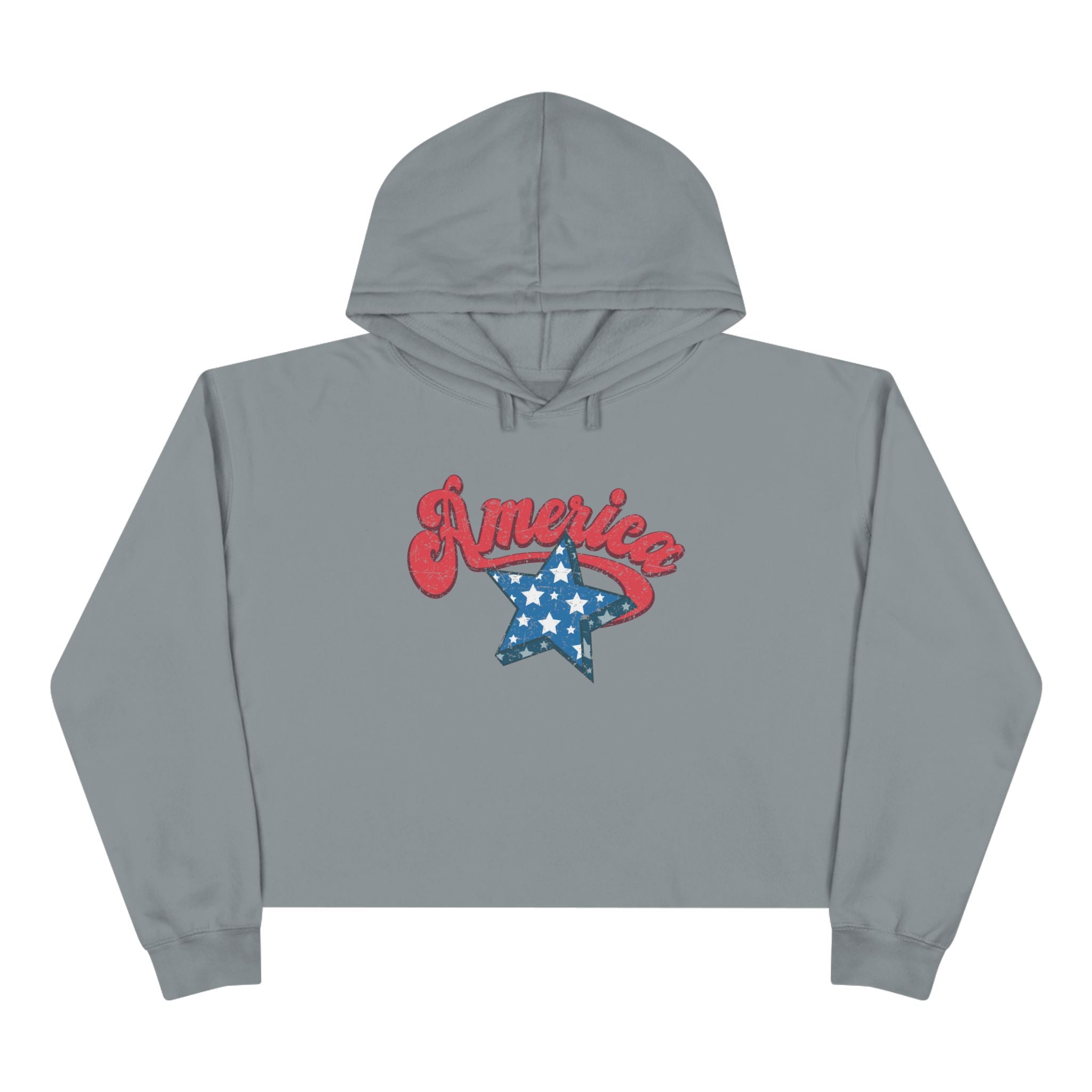 Retro America Women's  Crop Hoodie | Vintage Americana