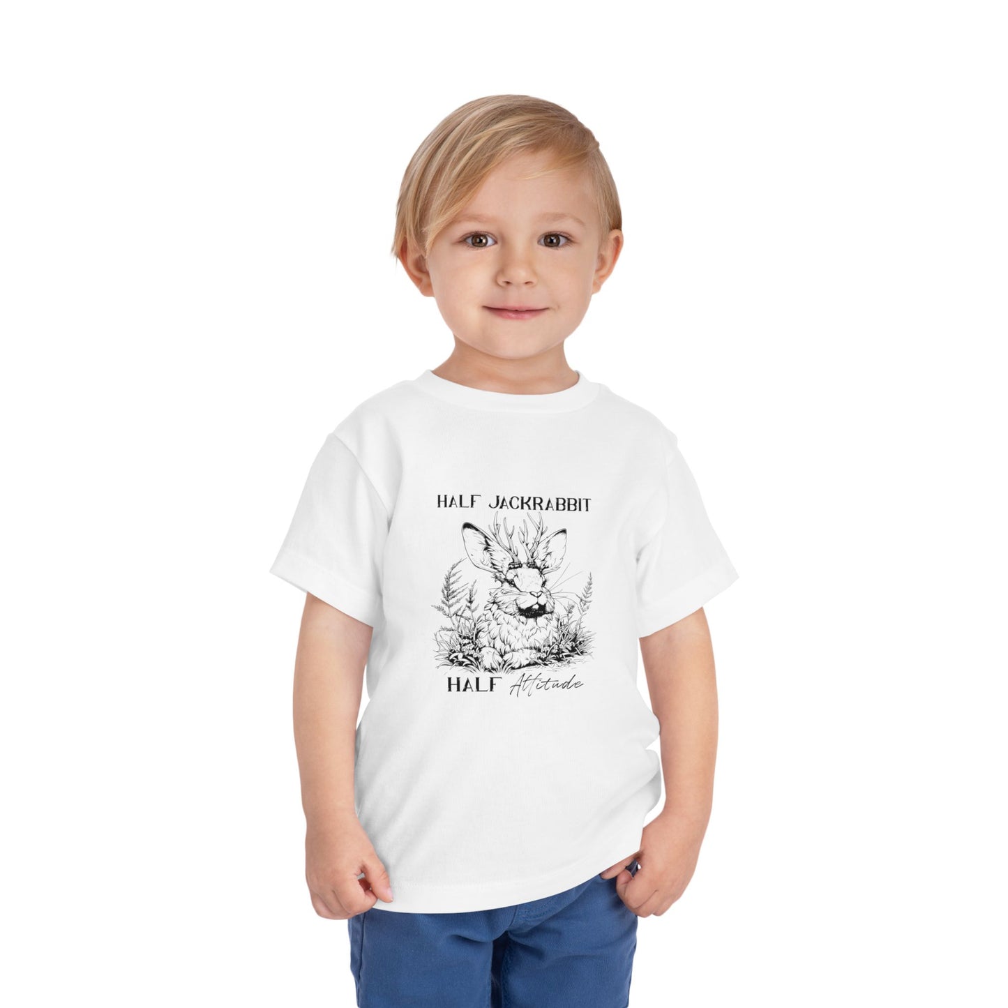 Half Jackrabbit, Half Attitude - Toddler Short Sleeve Tee