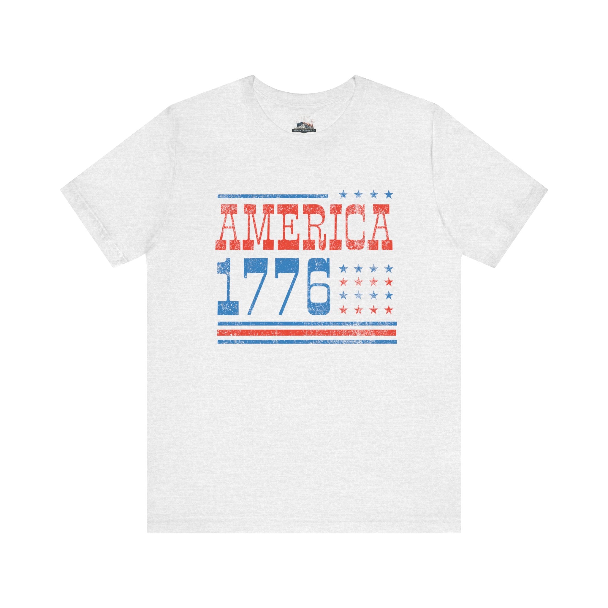 AMERICA 1776 Unisex Cotton Tee | Classic Patriotic Americana Shirt