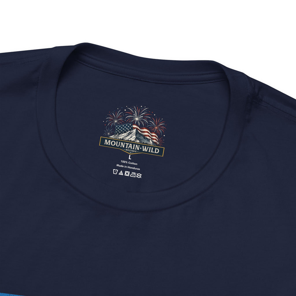 AMERICA 1776 Unisex Cotton Tee | Classic Patriotic Americana Shirt