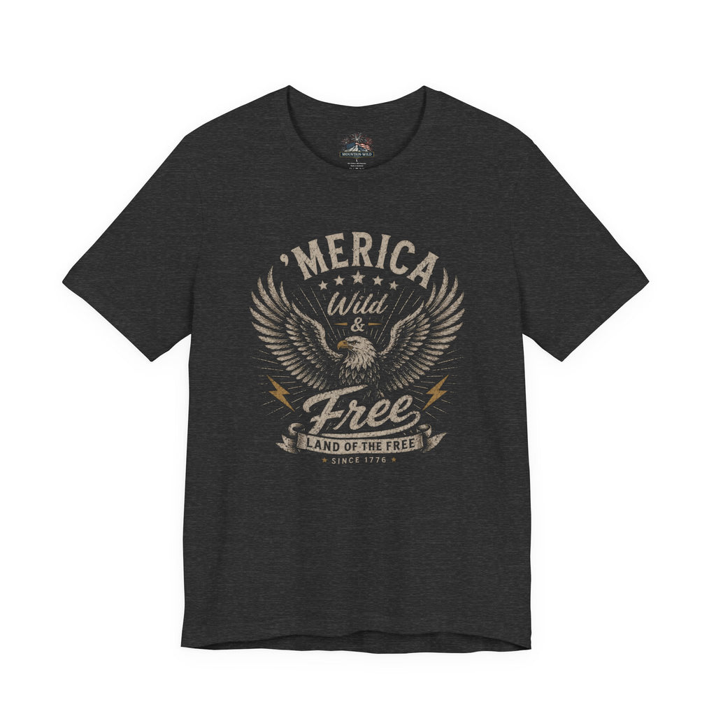 'Merica - Wild & Free Eagle - Unisex T-shirt