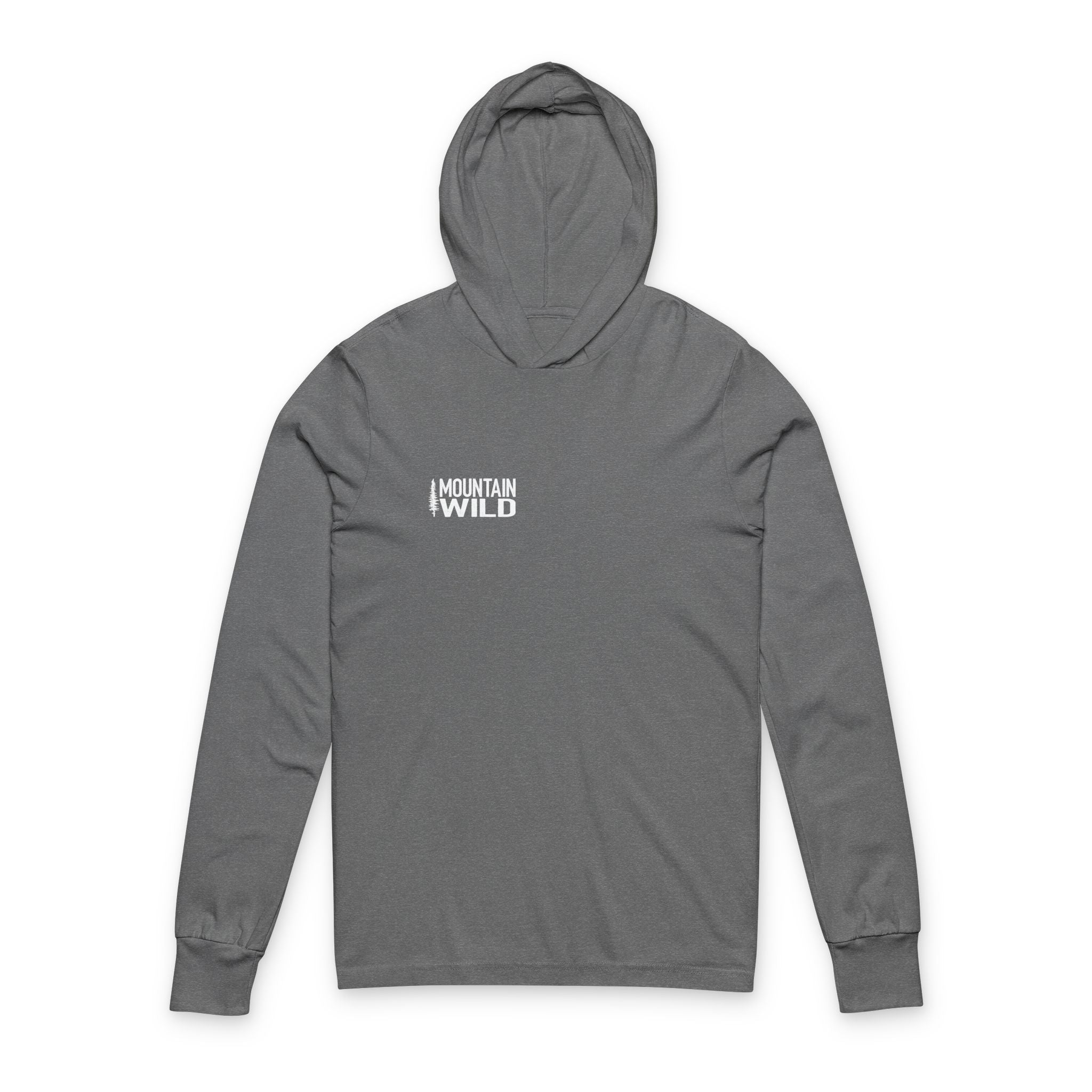 The Backbone of the Wild – Pine Tree Spine - Unisex Hooded Long Sleeve Tee