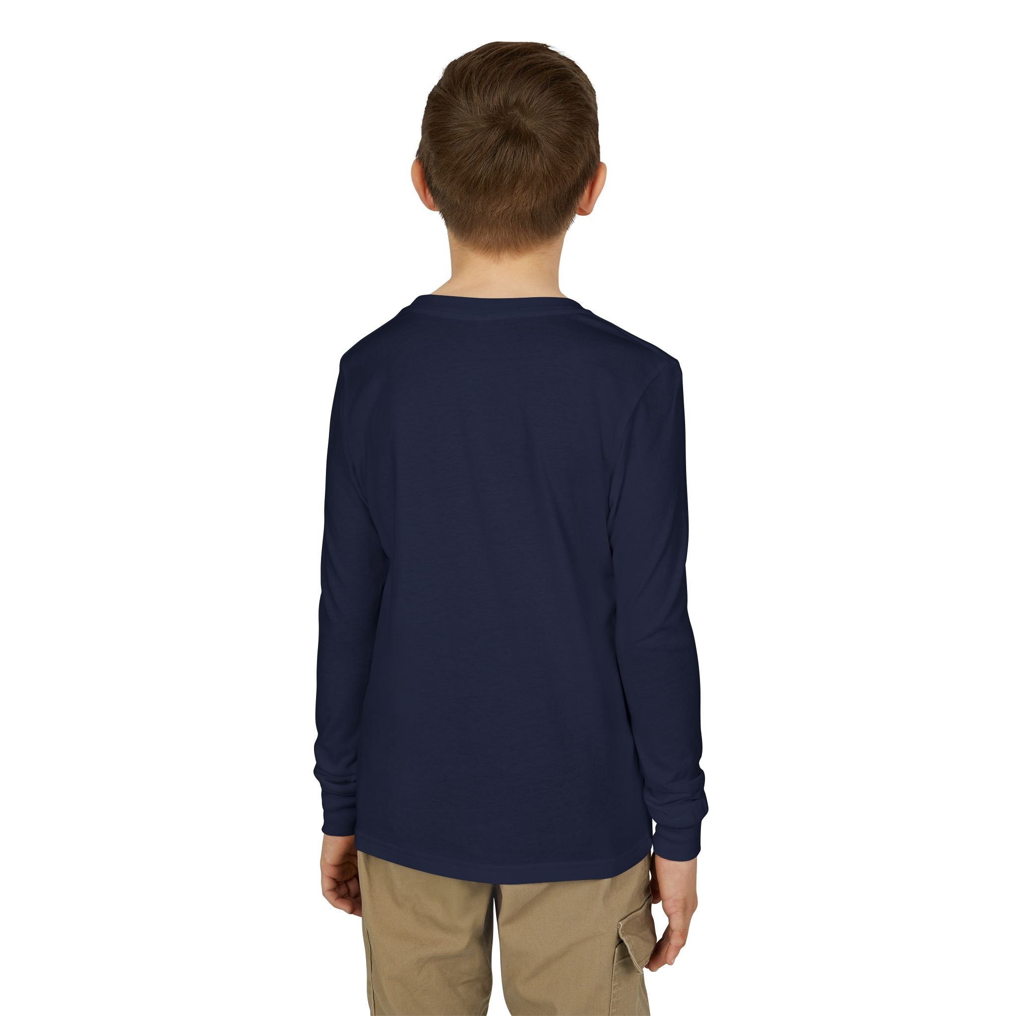 AMERICA Lightning Bolt Youth Long Sleeve Tee | Retro Patriotic Kids Shirt