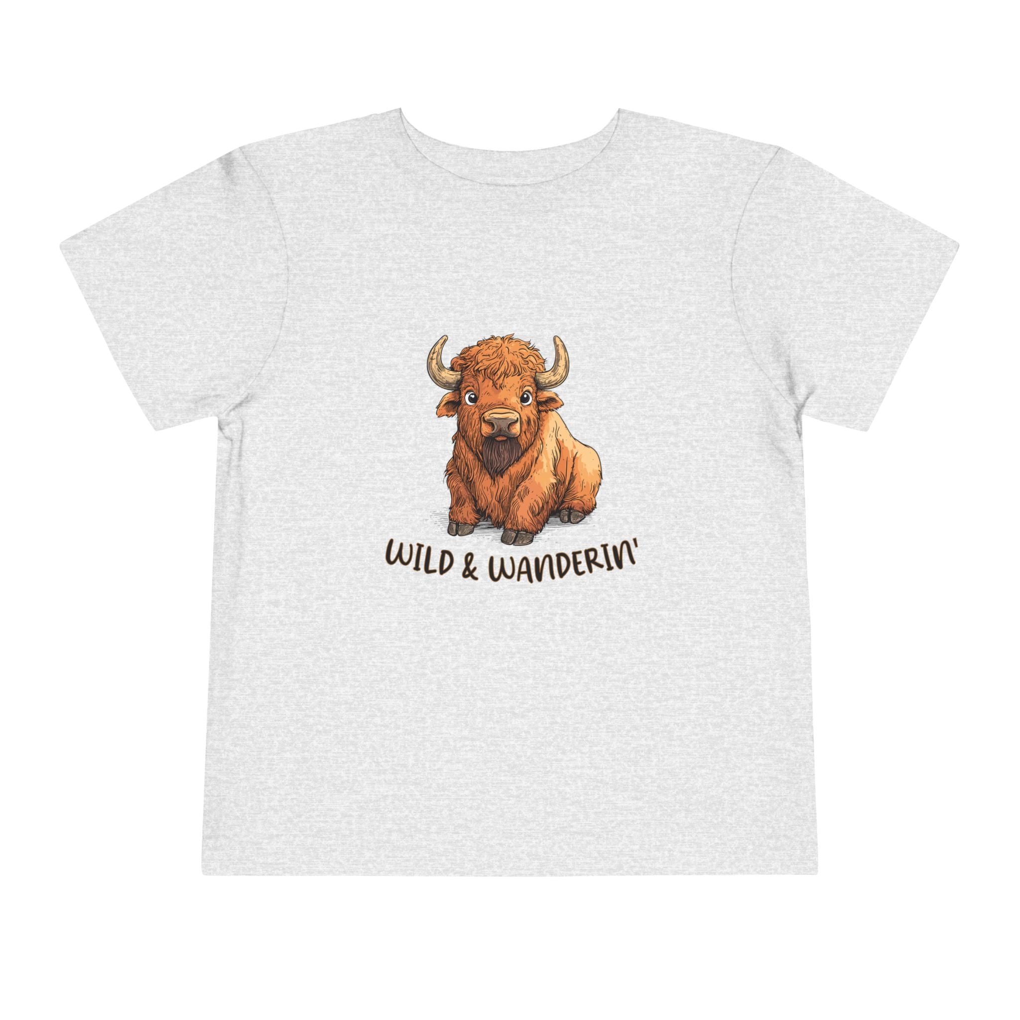 Wild & Wanderin' Toddler Tee - Cute Buffalo Design for Adventurous Kids