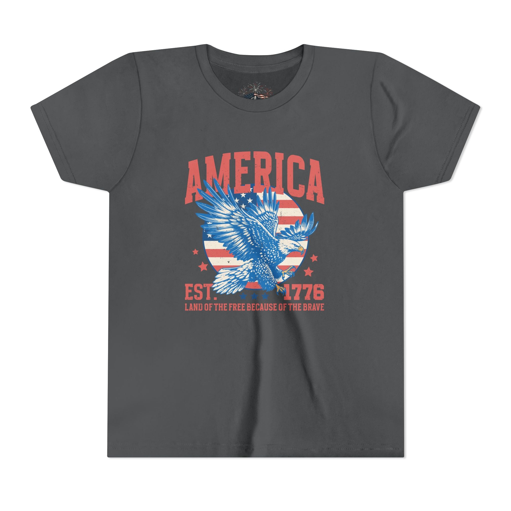AMERICA EST. 1776 YOUTH GRAPHIC TEE | LAND OF THE FREE EAGLE SHIRT