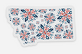 Montana Many Snowflake (Clear) Sticker - 2.85"